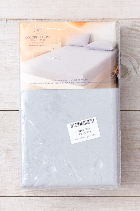 Простирадло на резинці + 2 наволочки